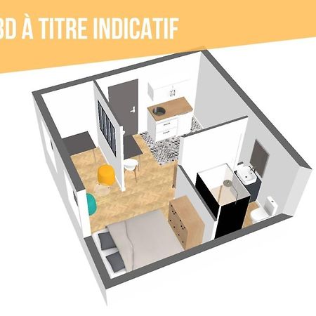 Grand Studio Avec Espace De Travail Тулуза Екстериор снимка