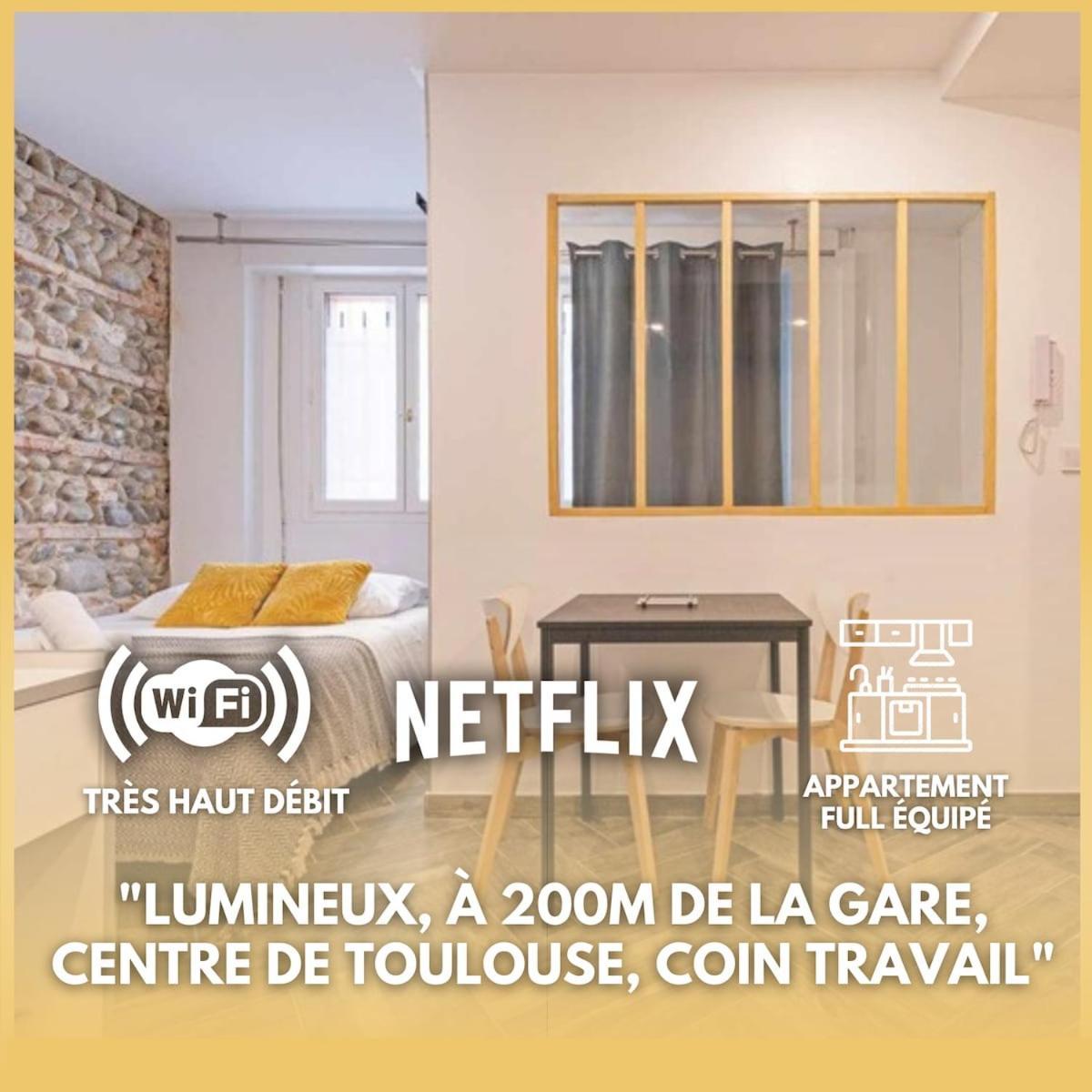 Grand Studio Avec Espace De Travail Тулуза Екстериор снимка